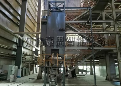 活性炭噸袋拆包投料站，噸包拆包機(jī)客戶展示現(xiàn)場(chǎng)